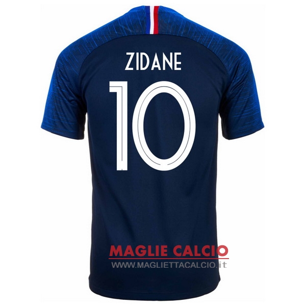 nuova maglietta francia 2018 zidane 10 prima